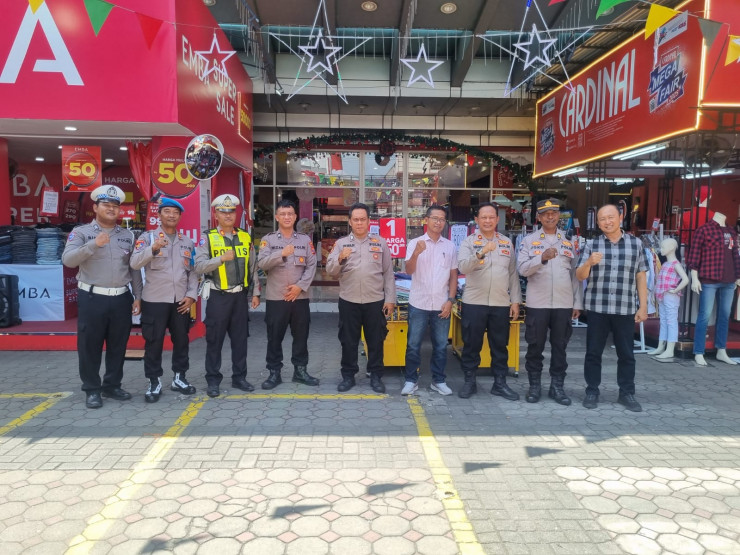 Libur Nataru, Polisi Sidoarjo Masifkan Patroli Keamanan di Pusat Perbelanjaan