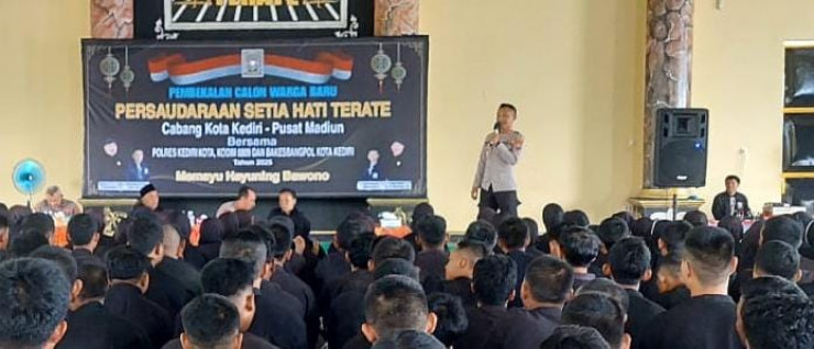 Pesan Polisi untuk 368 Calon Warga Baru PSHT Cabang Kota Kediri
