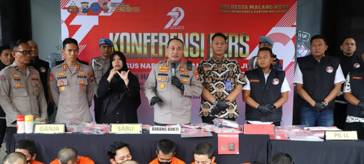 Polresta Malang Kota Selamatkan 17 Ribu Jiwa dari Narkoba, 111 Kasus Berhasil Diungkap Dalam 6 Bulan