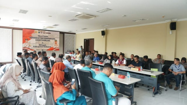 Optimalkan Peran Satkamling untuk Kondusifitas Kamtibmas, Polresta Sidoarjo Bekali Pelatihan Anggota