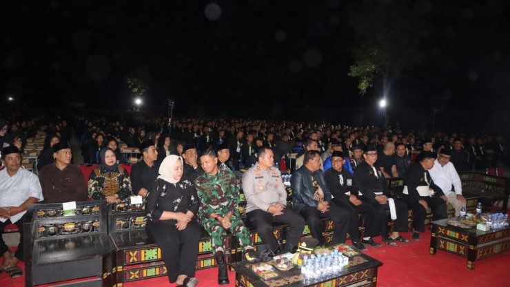 Pengesahan PSHT Berjalan Kondusif, Kapolres Nganjuk Apresiasi Pesilat dan Personel Pengamanan